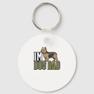 Chaveiro Camisa com Desenho de Gravação de Terrier para Pap