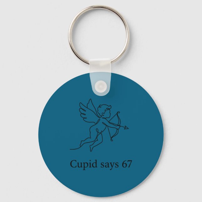 Chaveiro Camisa Cupido Diz 67 Seis Sete (Frente)
