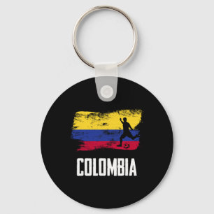 Chaveiro Camisa da Bandeira da Colômbia Time de Futebol Col