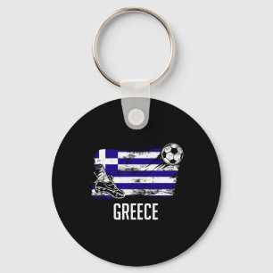Chaveiro Camisa da bandeira da Grécia Time de futebol grego