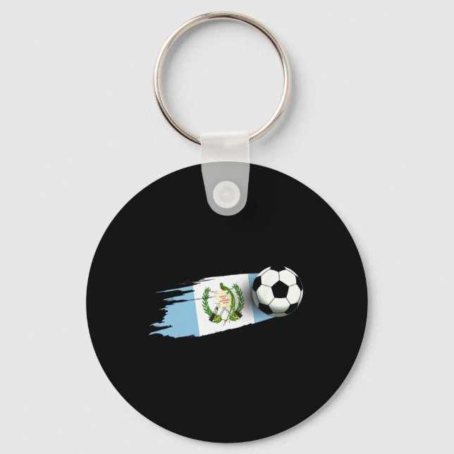 Chaveiro Camisa da Bandeira da Guatemala Time de Futebol Gu (Frente)