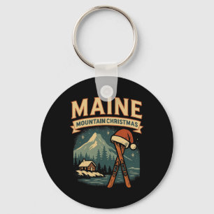 Chaveiro Camisa da Montanha Maine Cabine de Esqui Natal Cha