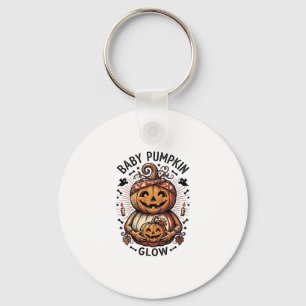 Chaveiro Camisa de Abóbora de Gravidez Vintage Halloween Ba