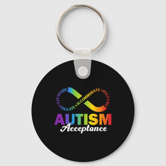 Chaveiro Camisa de Aceitação Conscientização do Autismo Sím (Frente)
