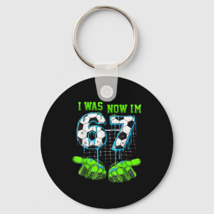 Chaveiro Camisa de Aniversário de 7 Anos Era 6 Agora Sou 7