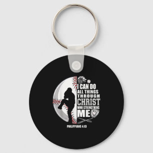 Chaveiro Camisa de basebol Crianças Meninas Cristãs Jesus B