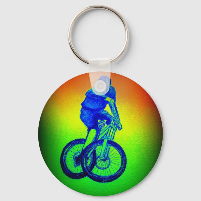 Chaveiro Camisa de bicicleta T de meninos apresenta anel ch (Frente)