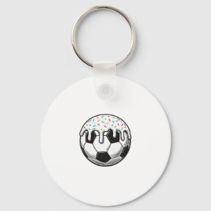 Chaveiro Camisa de Bola de Futebol com Glacê Pingando Vinta