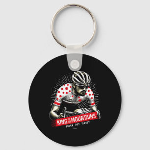 Chaveiro Camisa de bolinhas do Rei das Montanhas Ciclismo C