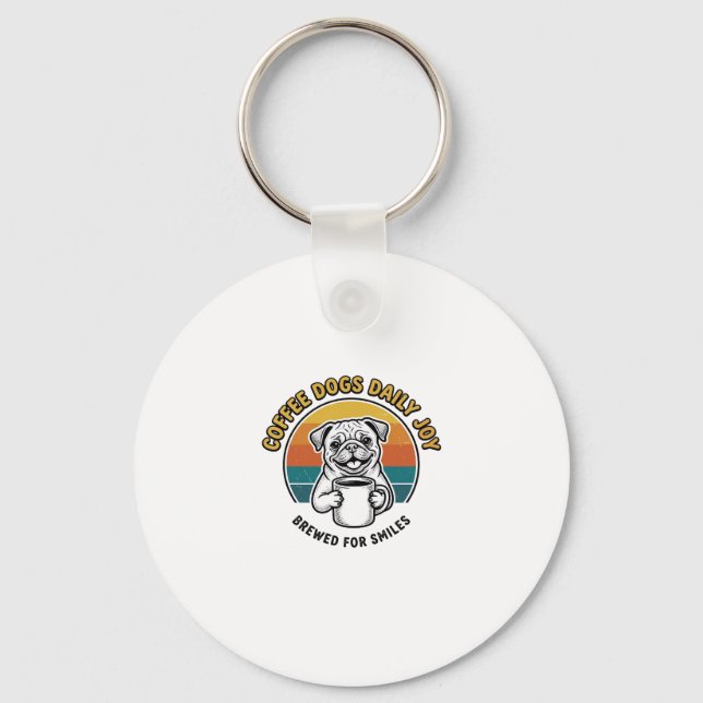 Chaveiro Camisa de Cachorro Café Design de Caneca de Cachor (Frente)