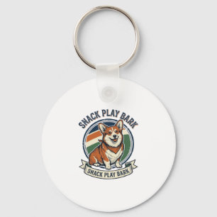 Chaveiro Camisa de Cachorro Corgi Engravura Vintage Diverti
