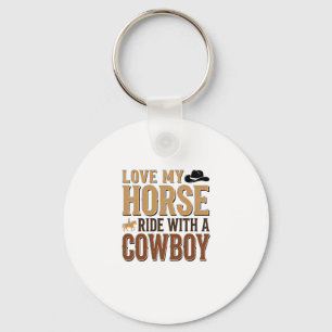 Chaveiro Camisa de Citação de Cavalo e Cowboy Western Vinta