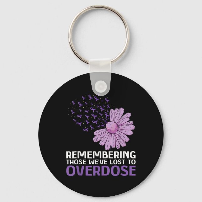 Chaveiro Camisa de Conscientização sobre Overdose em Memóri (Frente)