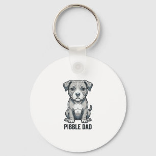 Chaveiro Camisa de desenho de cachorro com gravação vintage