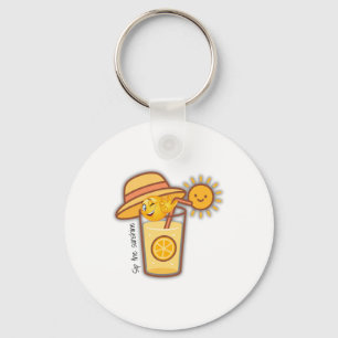 Chaveiro Camisa de desenho para limonada de verão - Chapéu
