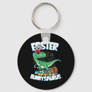 Chaveiro Camisa de Dinossauro de Páscoa Coelho Caça ao Ovo 