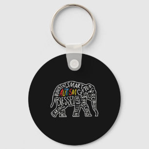 Chaveiro Camisa de Elefante de Conscientização do Autismo P