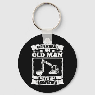 Chaveiro Camisa de Escavadeira Engraçada Retroescavadeira