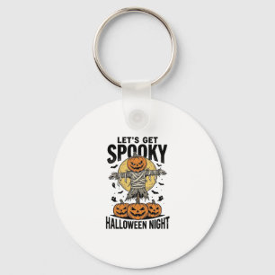 Chaveiro Camisa de Espantalho de Abóbora Gráfico de Hallowe