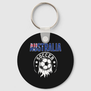 Chaveiro Camisa de Fã de Futebol da Austrália Bandeira Aust