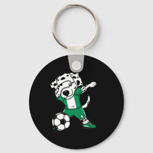 Chaveiro Camisa de Fãs de Futebol da Nigéria Dalmatian Dab 