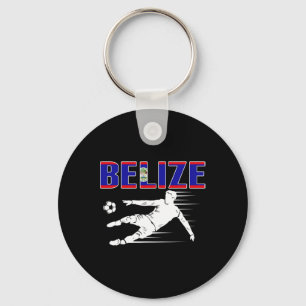 Chaveiro Camisa de Fãs de Futebol de Belize Orgulhosos Beli