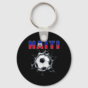 Chaveiro Camisa de Fãs de Futebol Haitianos na Parede Racha