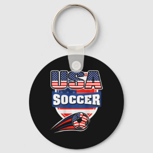 Chaveiro Camisa de Fãs de Futebol Orgulhosamente Americanos