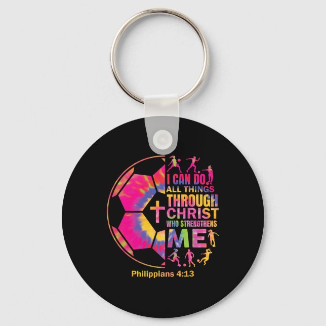 Chaveiro Camisa de Futebol Cristã para Meninas Adolescentes (Frente)