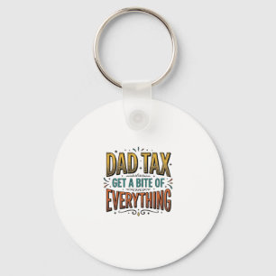 Chaveiro Camisa de Gravura Vintage Funny Dad Tax Design_1