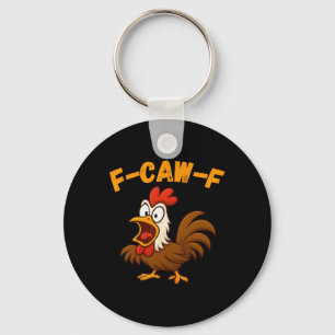 Chaveiro Camisa de Humor de Fazenda Engraçada Galo Galinha 