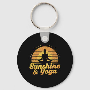 Chaveiro Camisa De Ioga E Sol Para Praticante De Ioga Resum