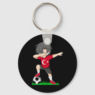 Chaveiro Camisa de Jersey de Futebol da Turquia Bandeira Tu