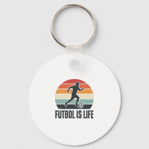 Chaveiro Camisa de jogador de futebol vintage Futebol é Vid