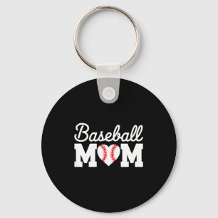 Chaveiro Camisa de mãe de beisebol mulheres beisebol coraçã