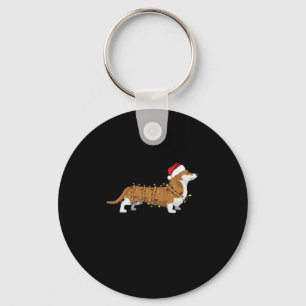 Chaveiro Camisa de Natal de Corgi Holiday