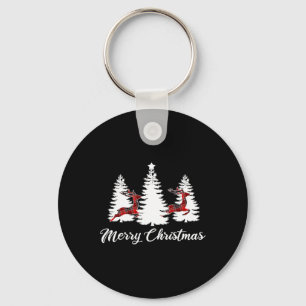 Chaveiro Camisa De Natal Feliz Para Mulheres Xadrez De Buff