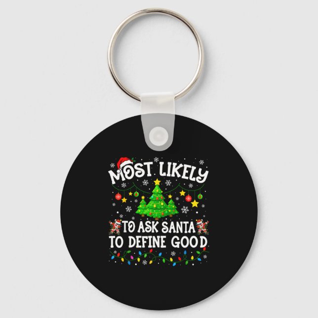 Chaveiro Camisa de Natal Mais Provável Para Combinar com Fa (Frente)