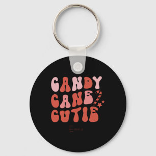 Chaveiro Camisa de Natal para Criança Pequena Candy Cane Cu