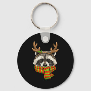 Chaveiro Camisa de Natal Raccoon Xmas Reindee Lixo Panda
