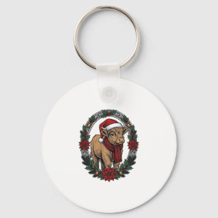 Chaveiro Camisa de Natal Vintage Engraving Festa Bebê Bezer