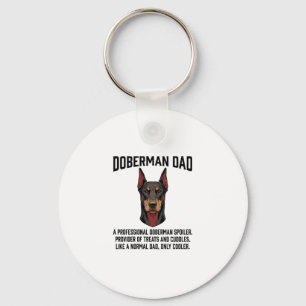 Chaveiro Camisa de Pai Doberman com Gravação Vintage para A