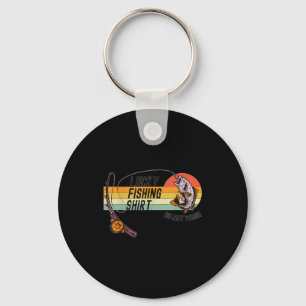 Chaveiro Camisa de Pesca Sortuda do Pescador Engraçado - Nã
