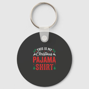 Chaveiro Camisa de Pijama de Natal Festa Divertida
