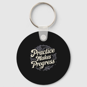 Chaveiro Camisa de Prática Faz Progresso Sobre Motivação Pe