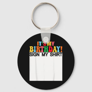 Chaveiro Camisa de Sinal de Aniversário Camisas Divertidas