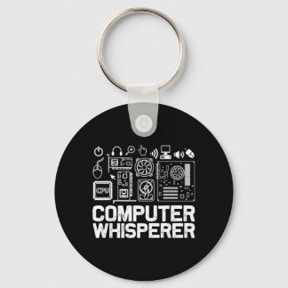 Chaveiro Camisa de Sussurrador de Computador Suporte Técnic