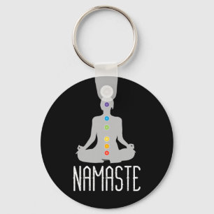 Chaveiro Camisa de Yoga Namaste, Camisa de Yoga Chakra, Med