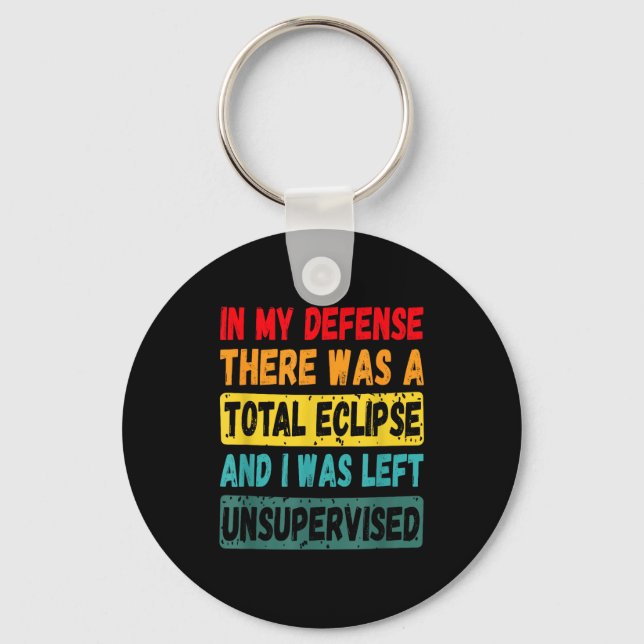 Chaveiro Camisa Defesa Lá Eclipse Total Solar (Frente)