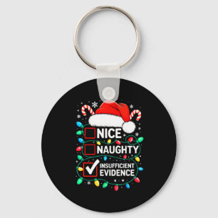 Chaveiro Camisa Divertida de Natal Evidência Insuficiente B